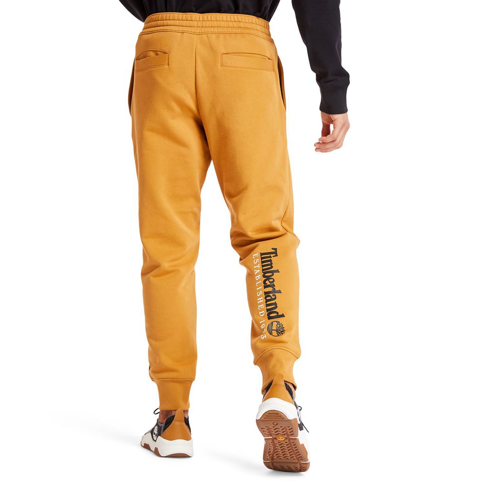 Pantalones Timberland Hombre Essential Logo Sweat Marrones - Chile QTL-650819